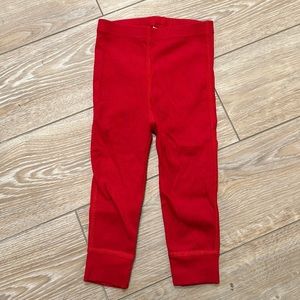 Never been worn red ribbed Hanna Andersson leggings